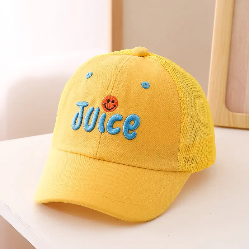 Kids Black Juice Embroidered Baseball Cap - Image 3