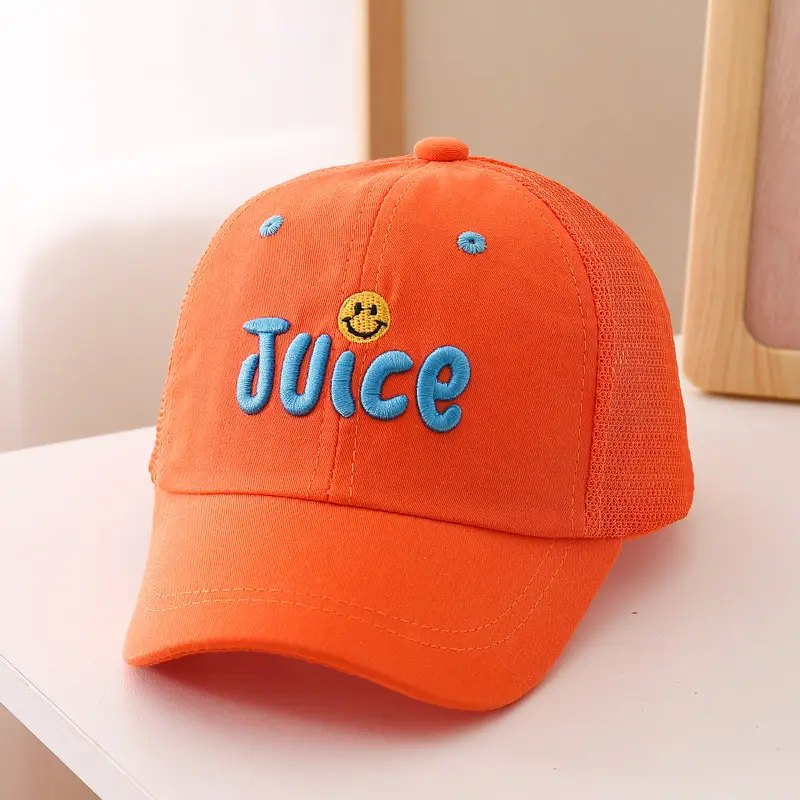 Kids Black Juice Embroidered Baseball Cap - Image 4