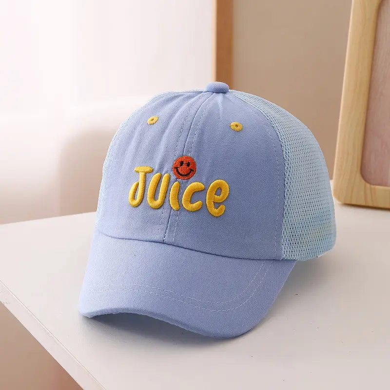 Kids Black Juice Embroidered Baseball Cap - Image 5