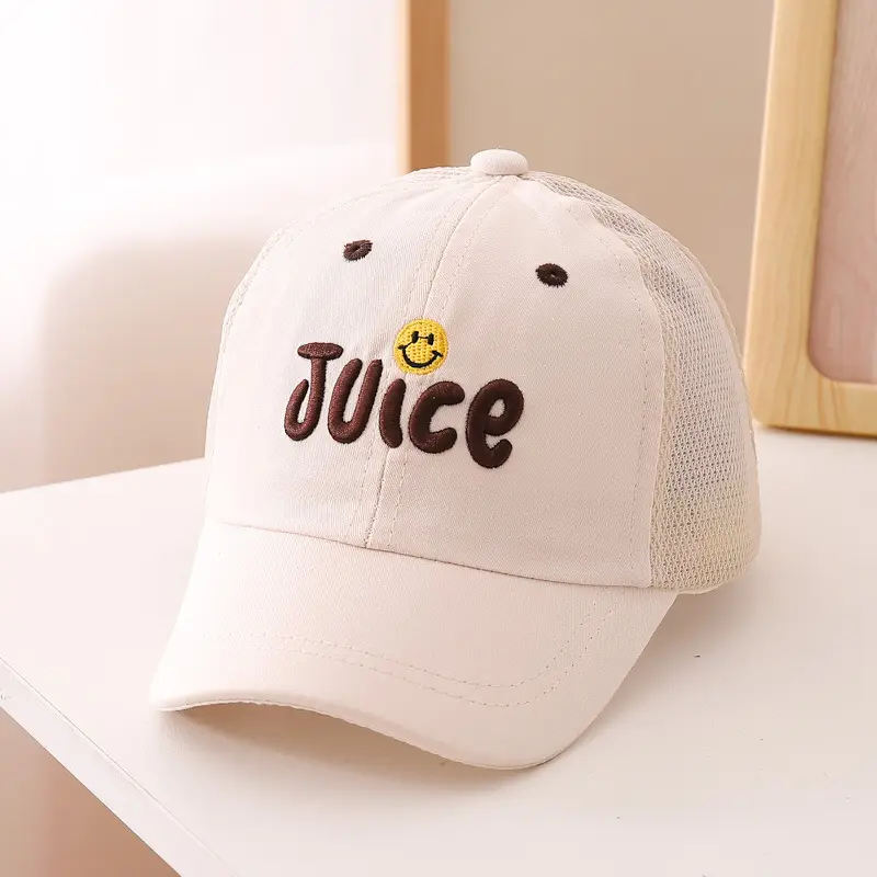 Kids Black Juice Embroidered Baseball Cap - Image 6