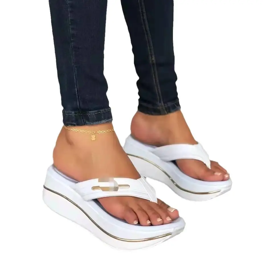 Women Red Wedge Sandals Summer European American