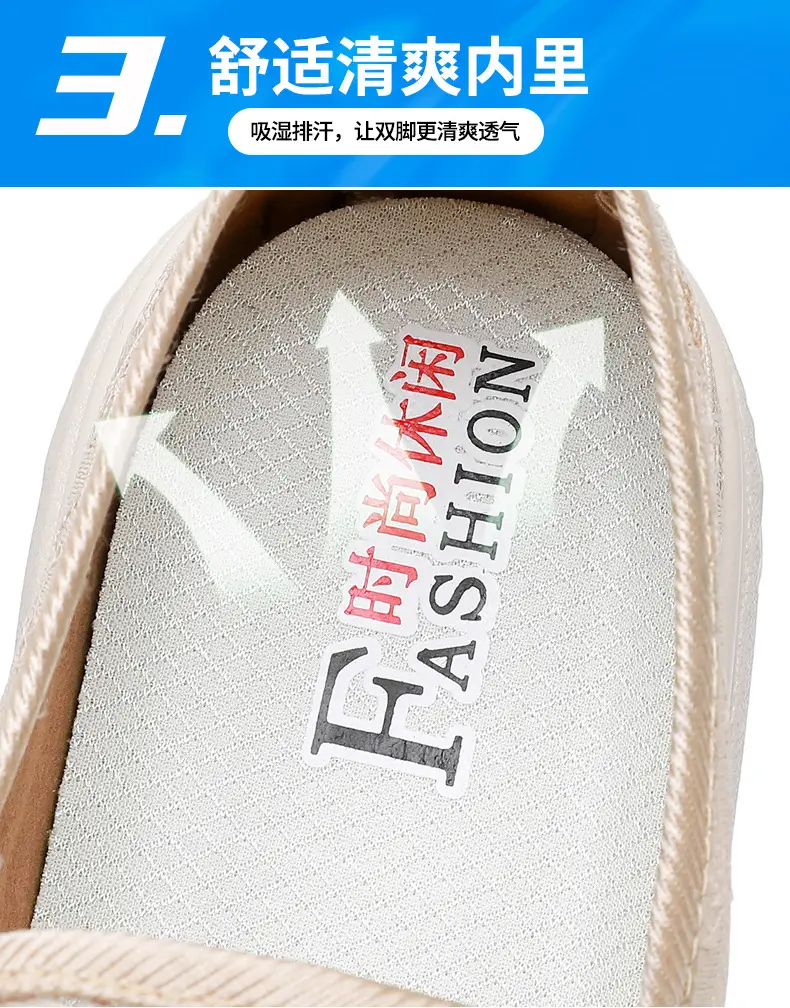 Thick-Soled Fisherman's Shoes Spring and Summer New Women's Shoes Breathable Lace Mesh Women's Flats Lazy Slip-On Casual Women's Shoes Trbottomy — feature 12