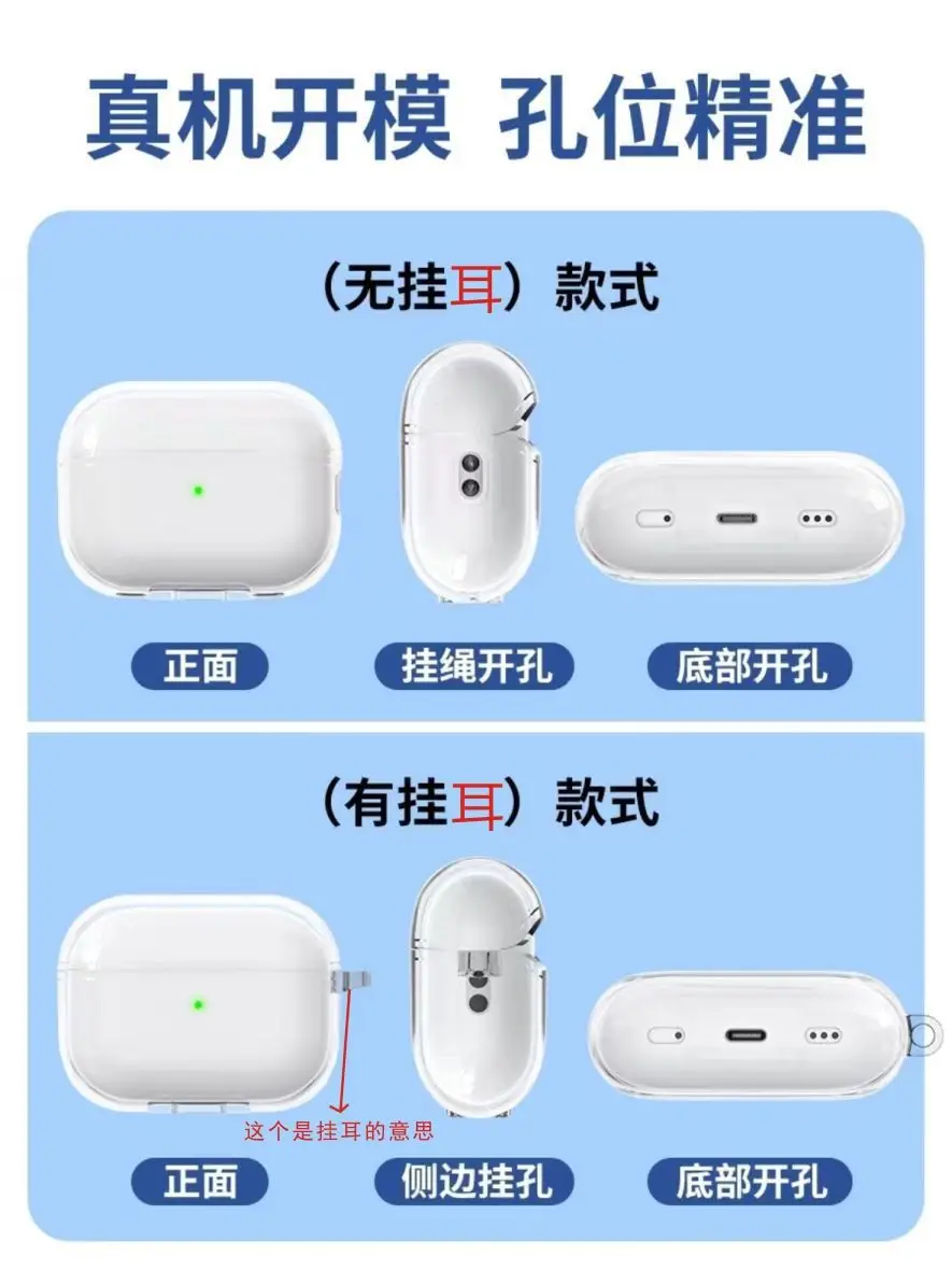 Riman Huoying AirPods pro1/2/3 Generation Earphone Set Suitable for Apple Bluetooth Soft Case Student Male — feature 15