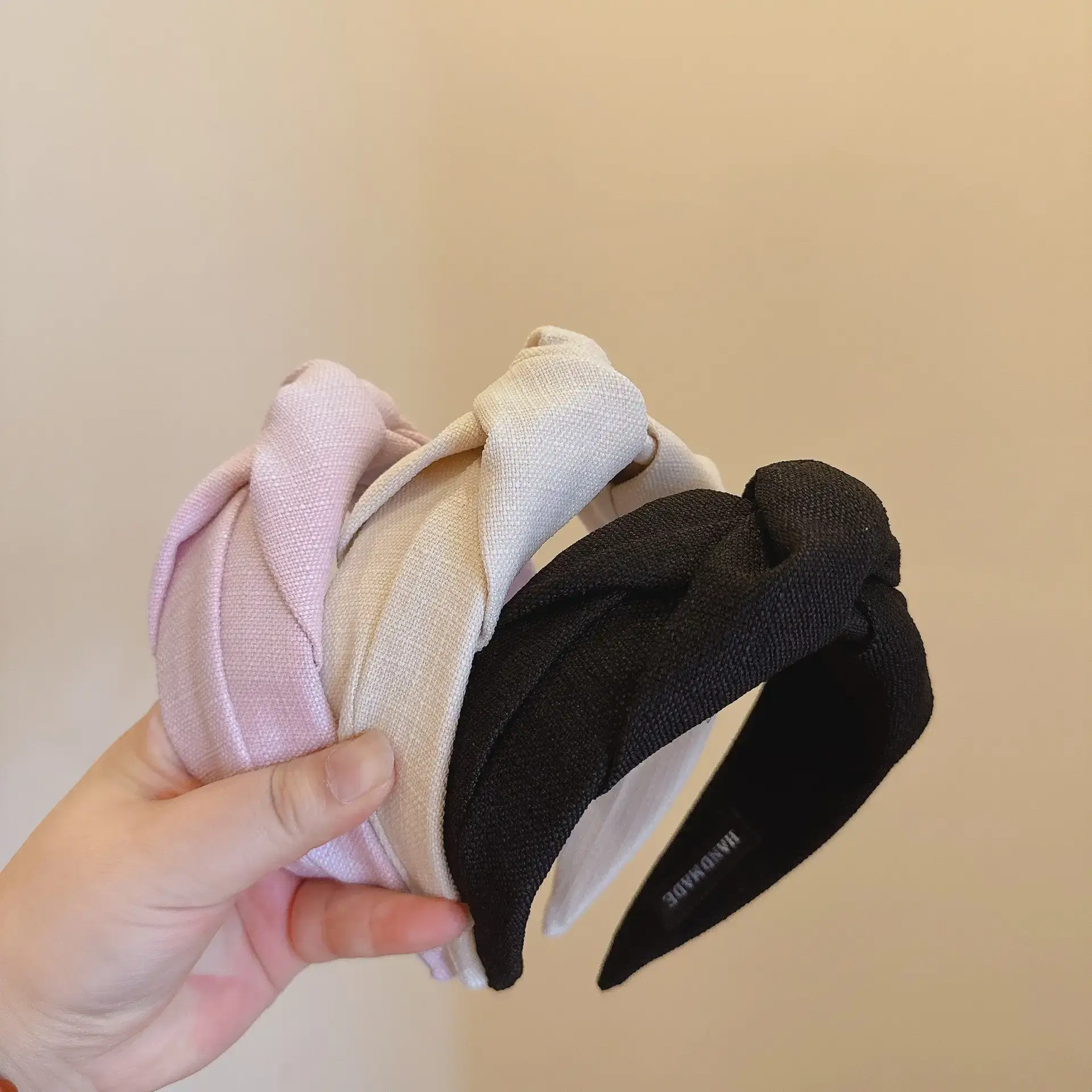 Pink Textured Twist Headband for Women - Image 6
