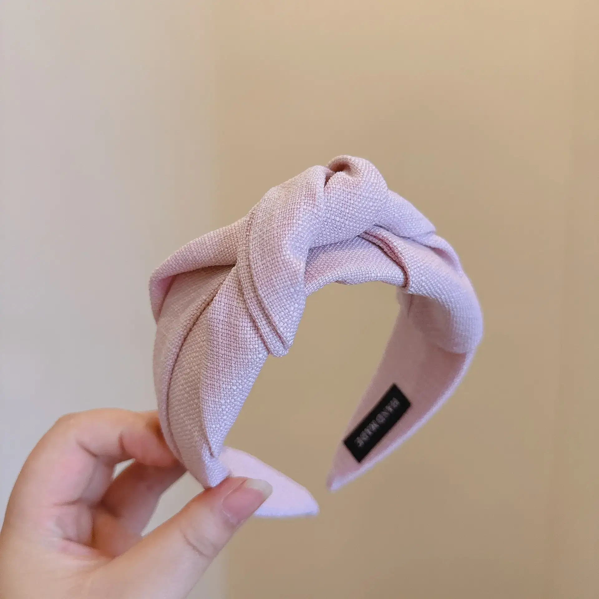 Pink Textured Twist Headband for Women — feature 13