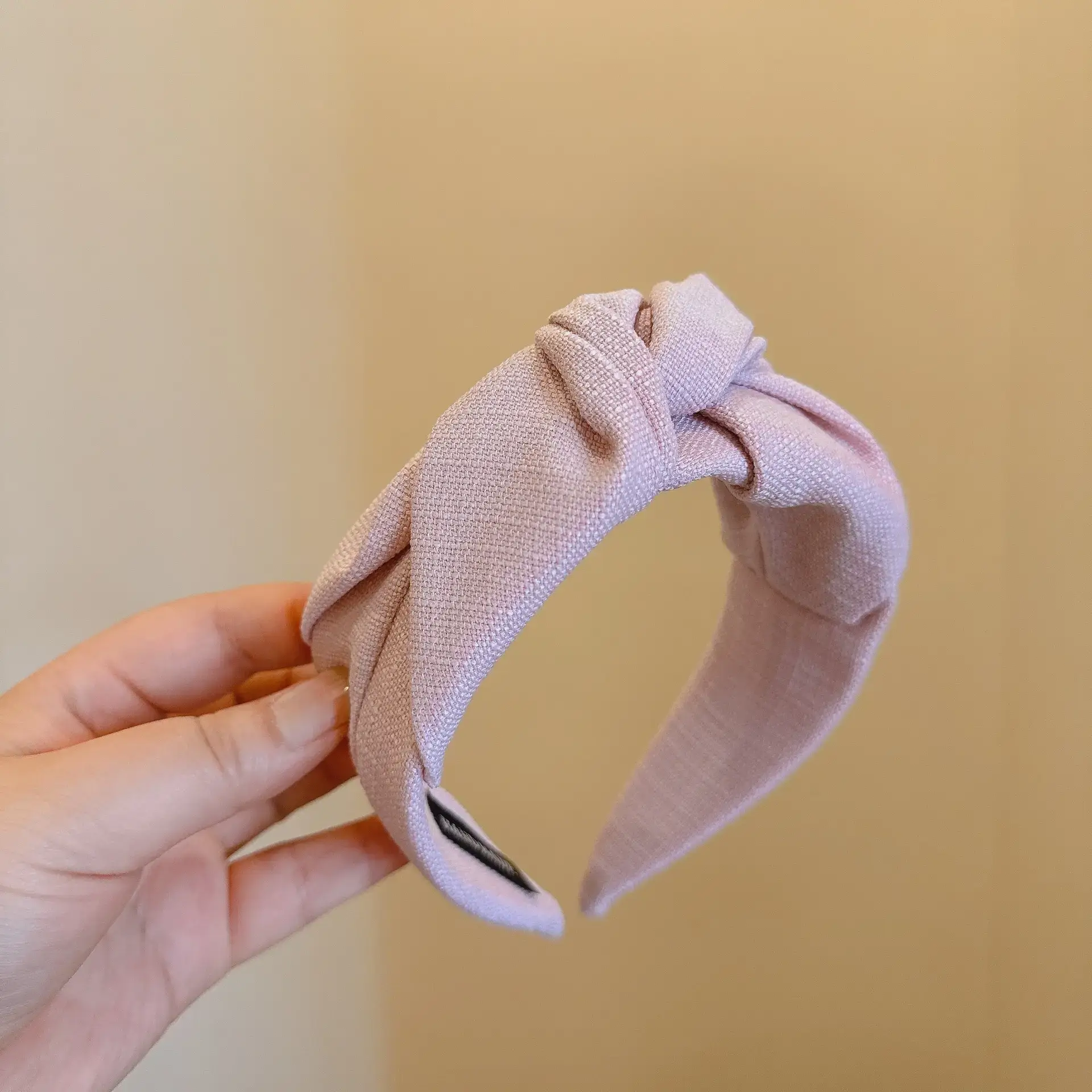 Pink Textured Twist Headband for Women — feature 15