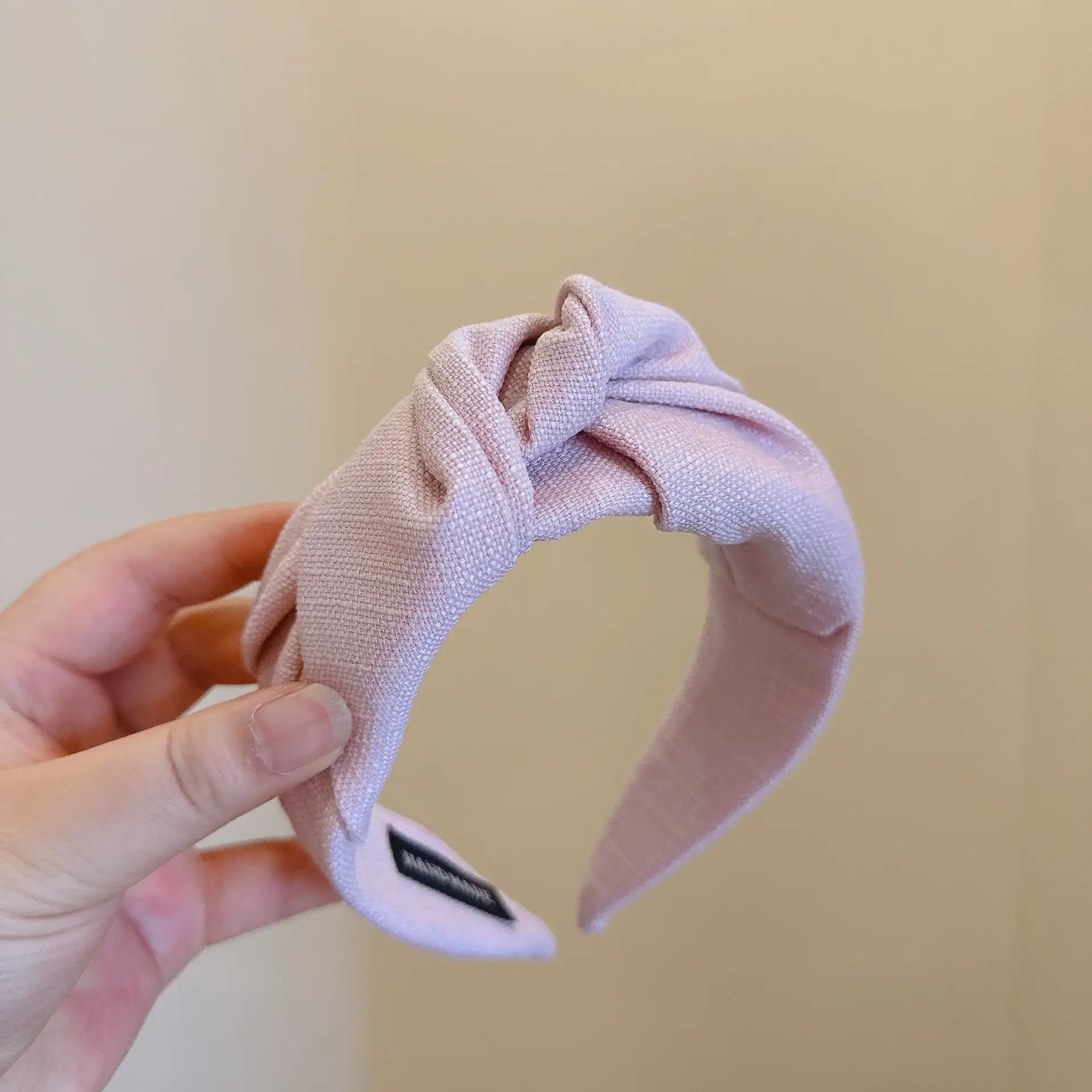 Pink Textured Twist Headband for Women — feature 18