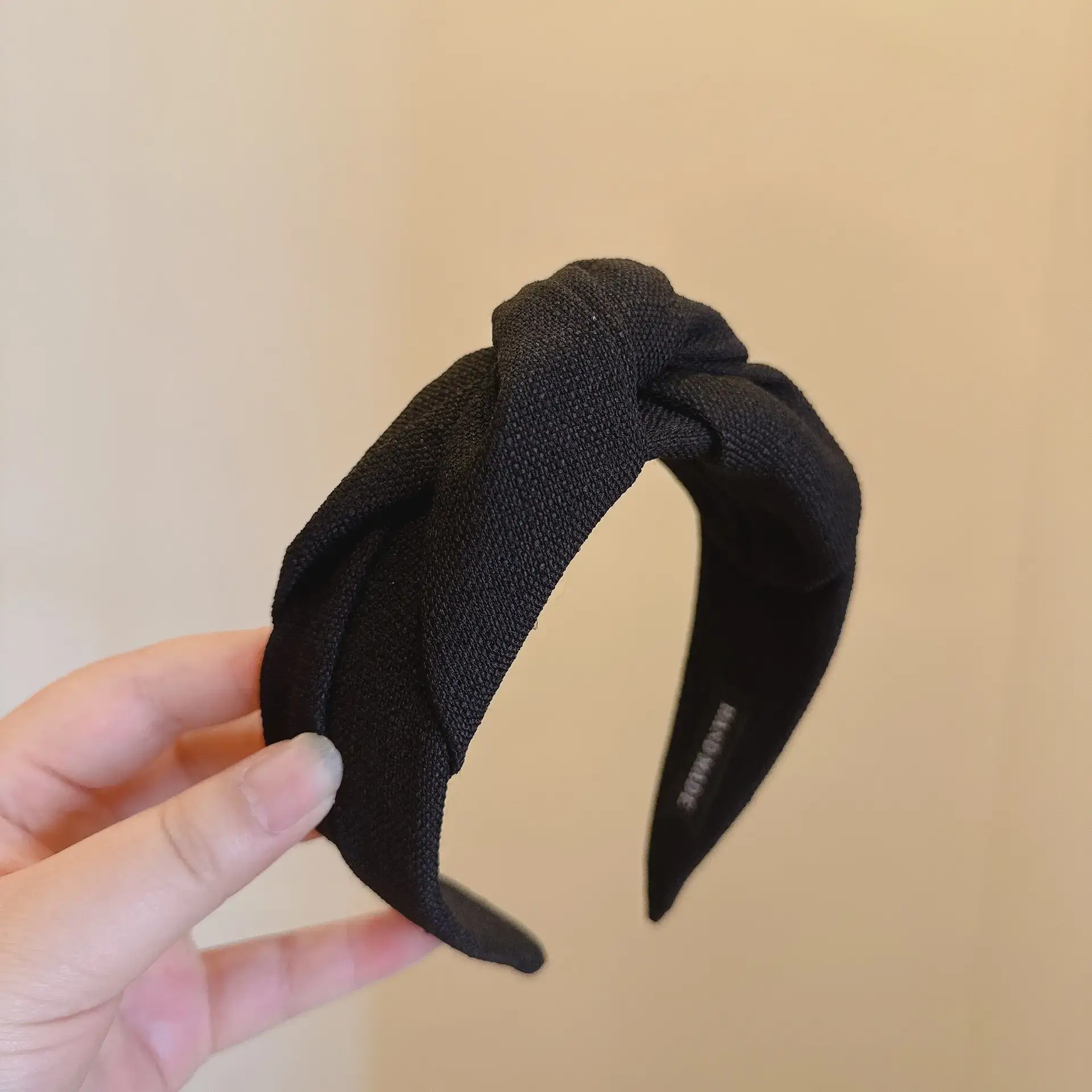 Pink Textured Twist Headband for Women — feature 7