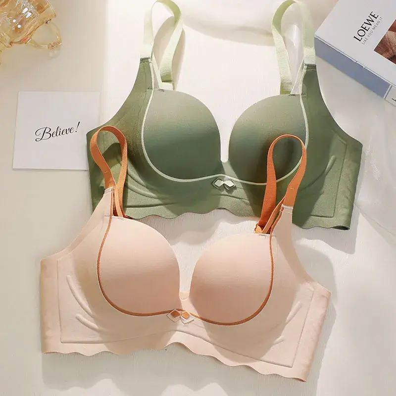 Traceless Palm Cup Women's Small Chest Large Bra - Image 7
