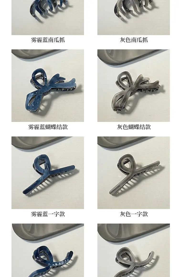 2024 New Acetic Acid Grab Clip Large Hair Accessories Bow Hairpin — feature 8