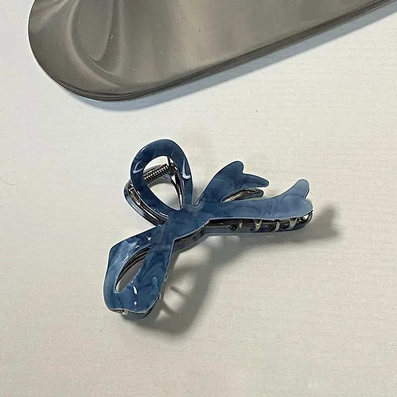 2024 New Acetic Acid Grab Clip Large Hair Accessories Bow Hairpin - Image 4