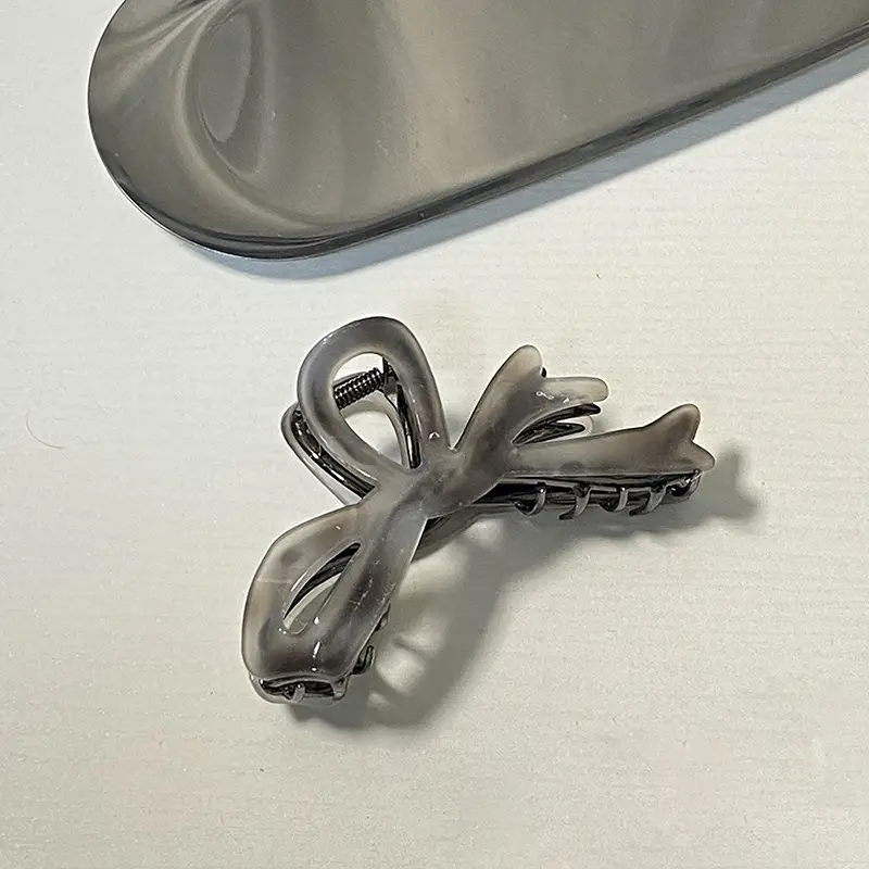 2024 New Acetic Acid Grab Clip Large Hair Accessories Bow Hairpin - Image 5