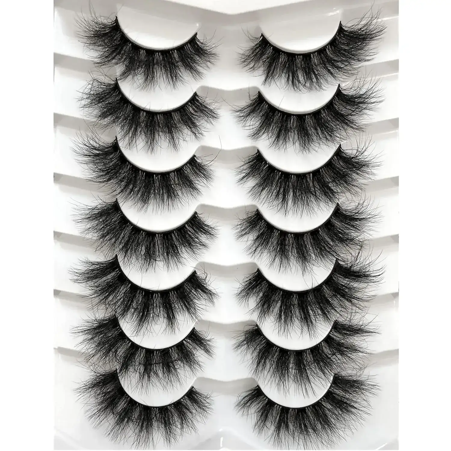 8D Curls False Eyelashes Cat Eye Style Pair — feature 1