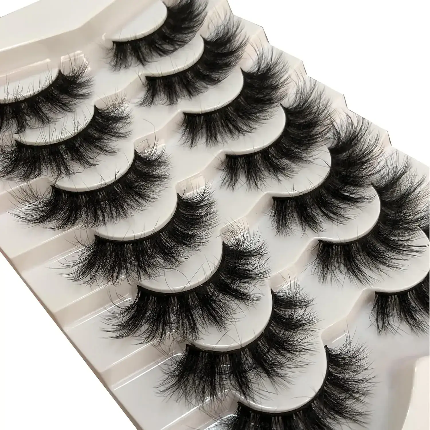 8D Curls False Eyelashes Cat Eye Style Pair — feature 8