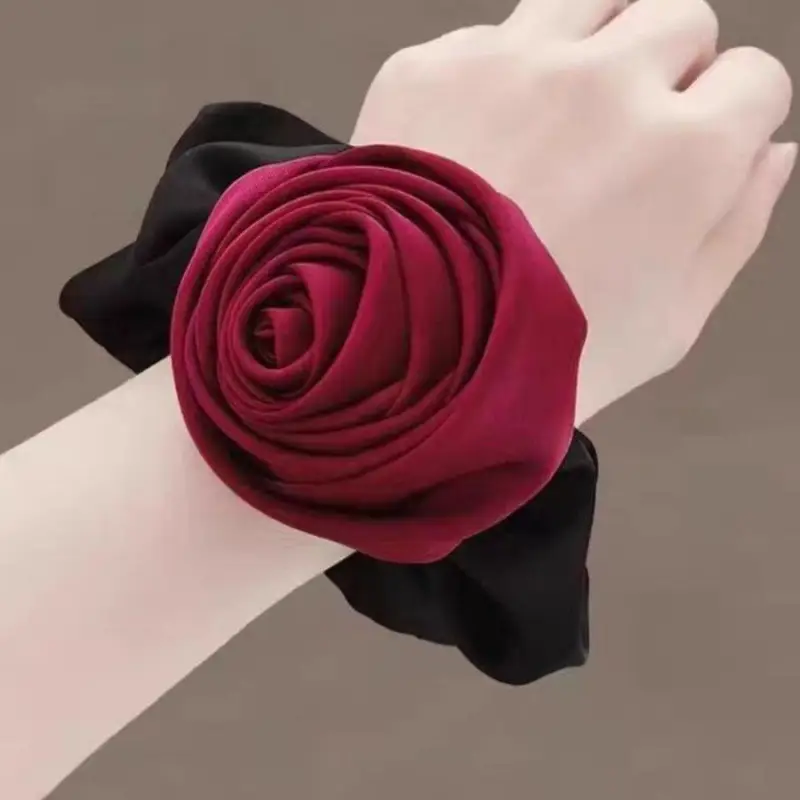 Pink Rose Hair Tie Ball Head Ring 2024 - Image 7