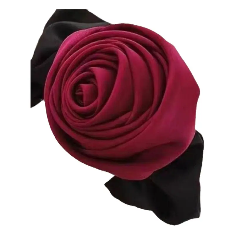 Pink Rose Hair Tie Ball Head Ring 2024