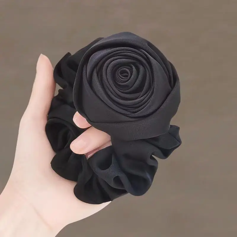 Pink Rose Hair Tie Ball Head Ring 2024 - Image 3