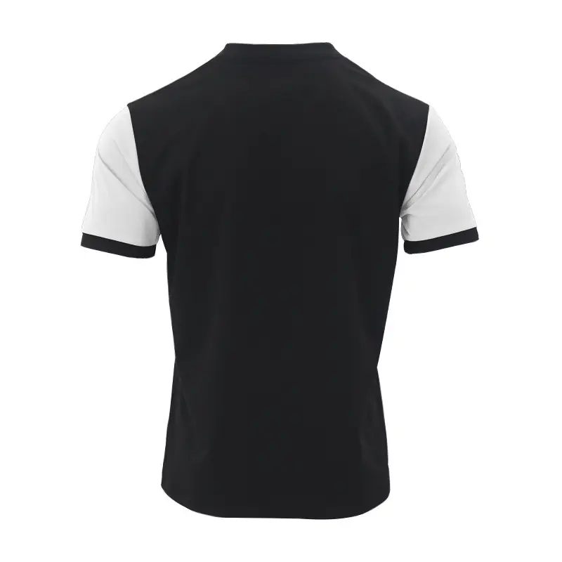 Men Printed Striped Polo Shirt Grey Black Short Sleeve — feature 17