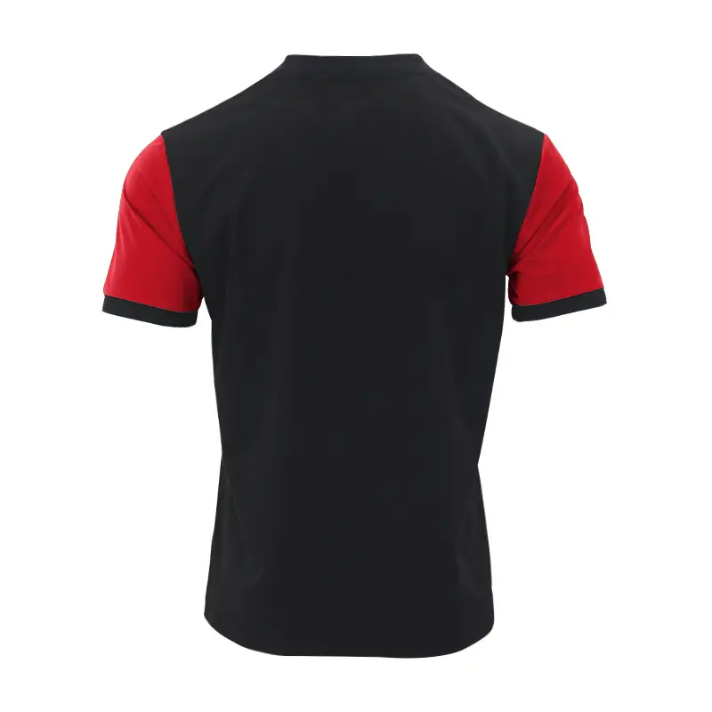 Men Printed Striped Polo Shirt Grey Black Short Sleeve — feature 18