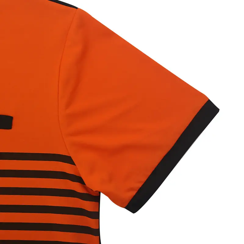 Men Printed Striped Polo Shirt Grey Black Short Sleeve — feature 28
