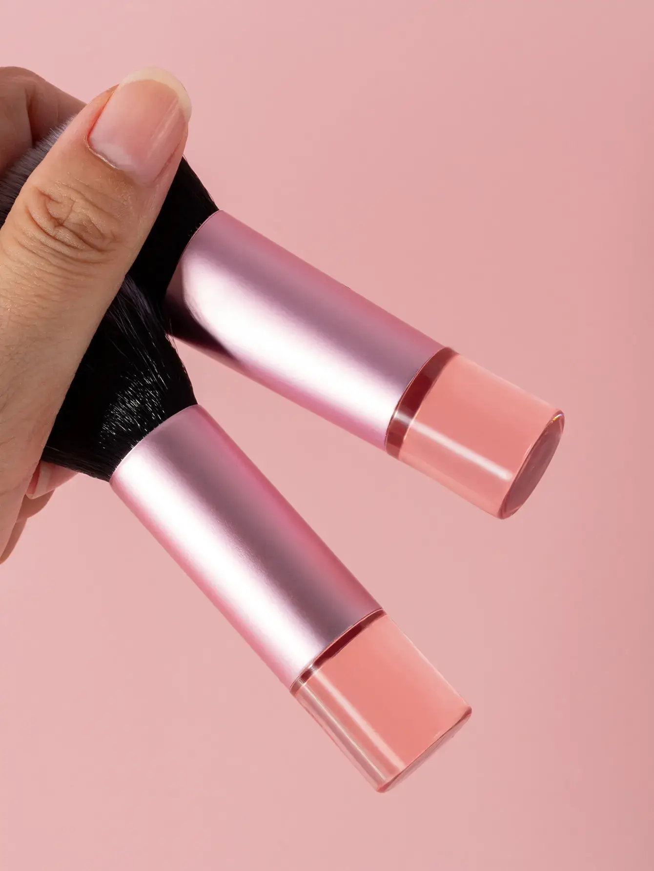 Cross-Border Loose Powder Makeup Brush Rose Gold — feature 5