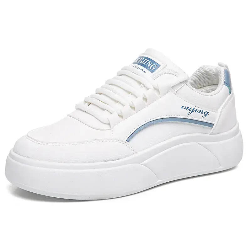 Women's White Thick Sole Casual Sneakers 2025 - Image 7