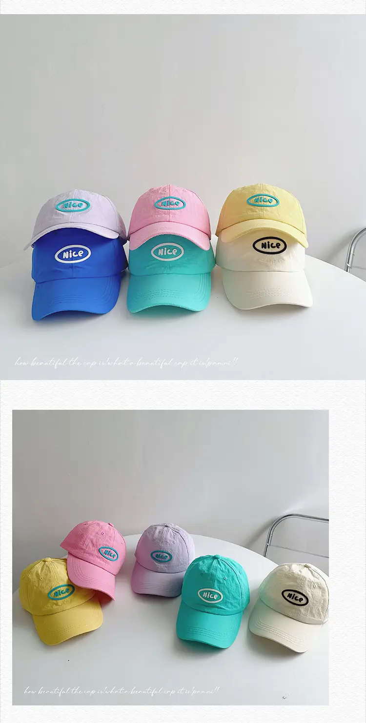 White Nice Logo Baseball Cap for Women — feature 25