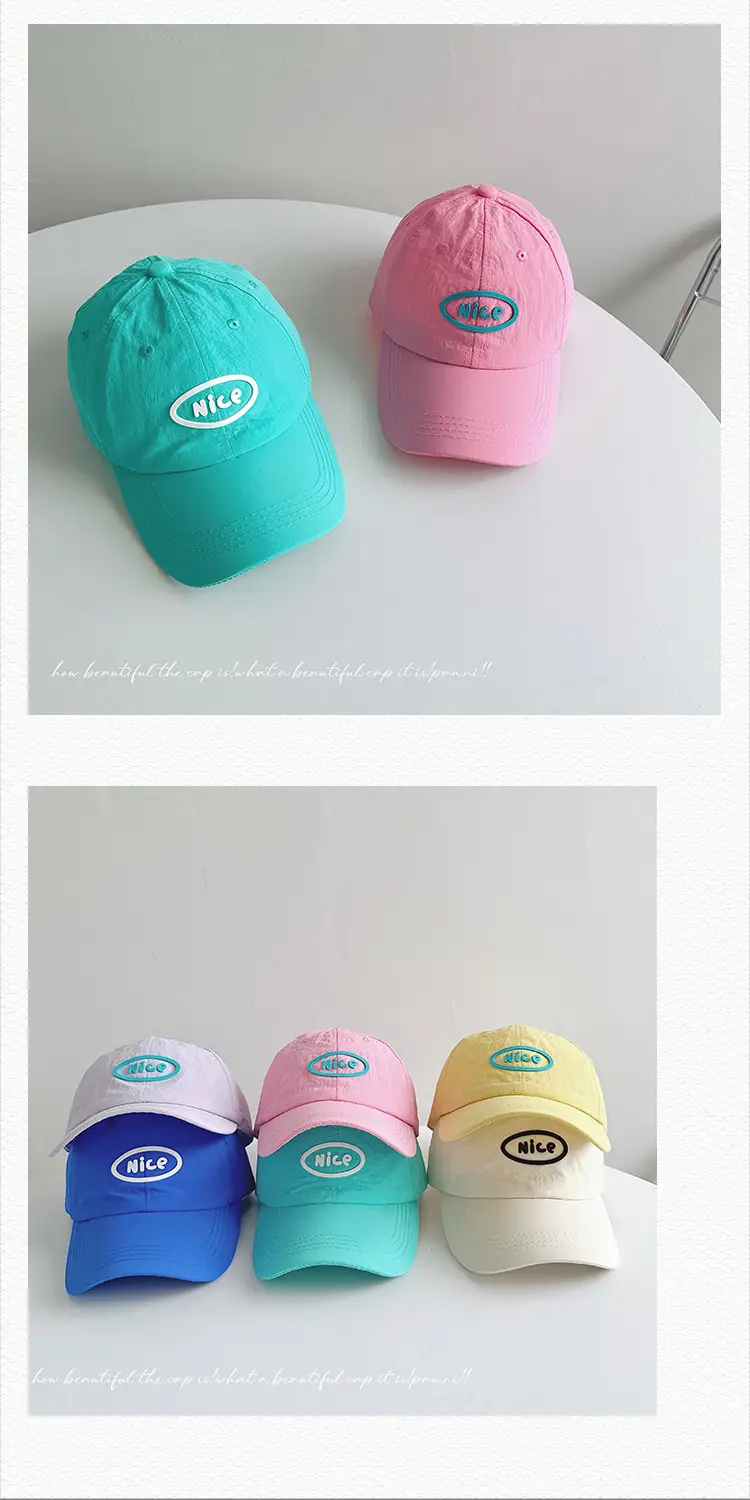 White Nice Logo Baseball Cap for Women — feature 27