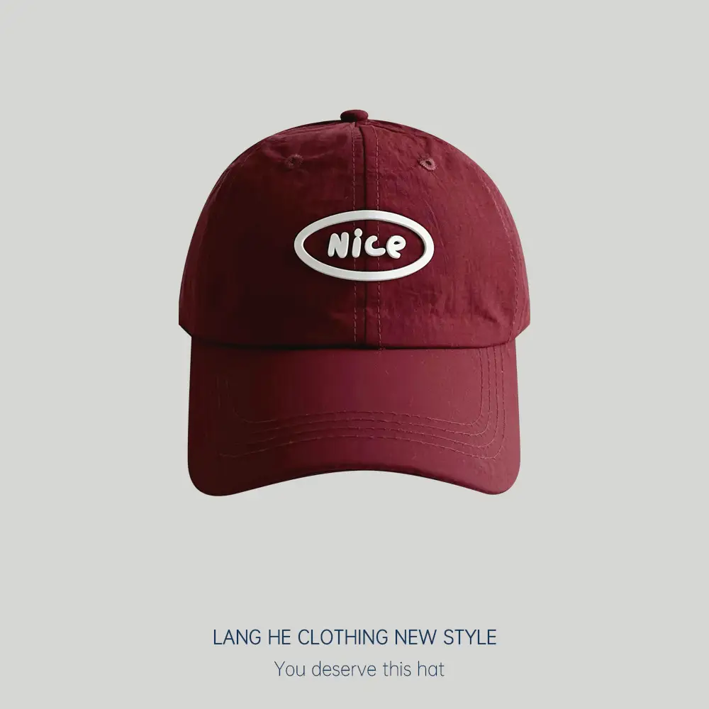 White Nice Logo Baseball Cap for Women - Image 9