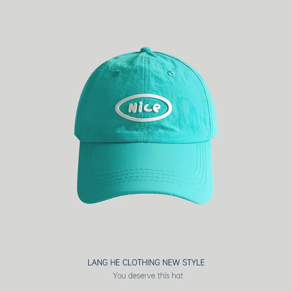 White Nice Logo Baseball Cap for Women - Image 2