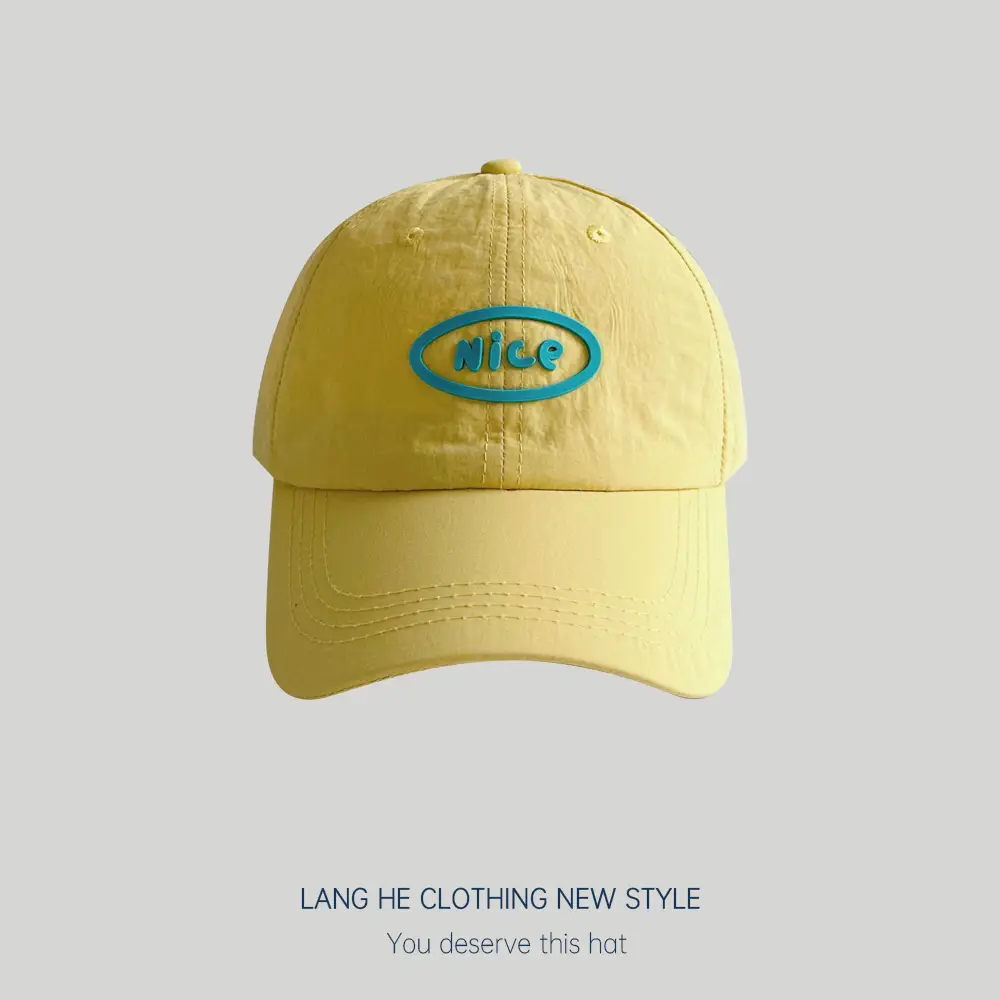 White Nice Logo Baseball Cap for Women - Image 4
