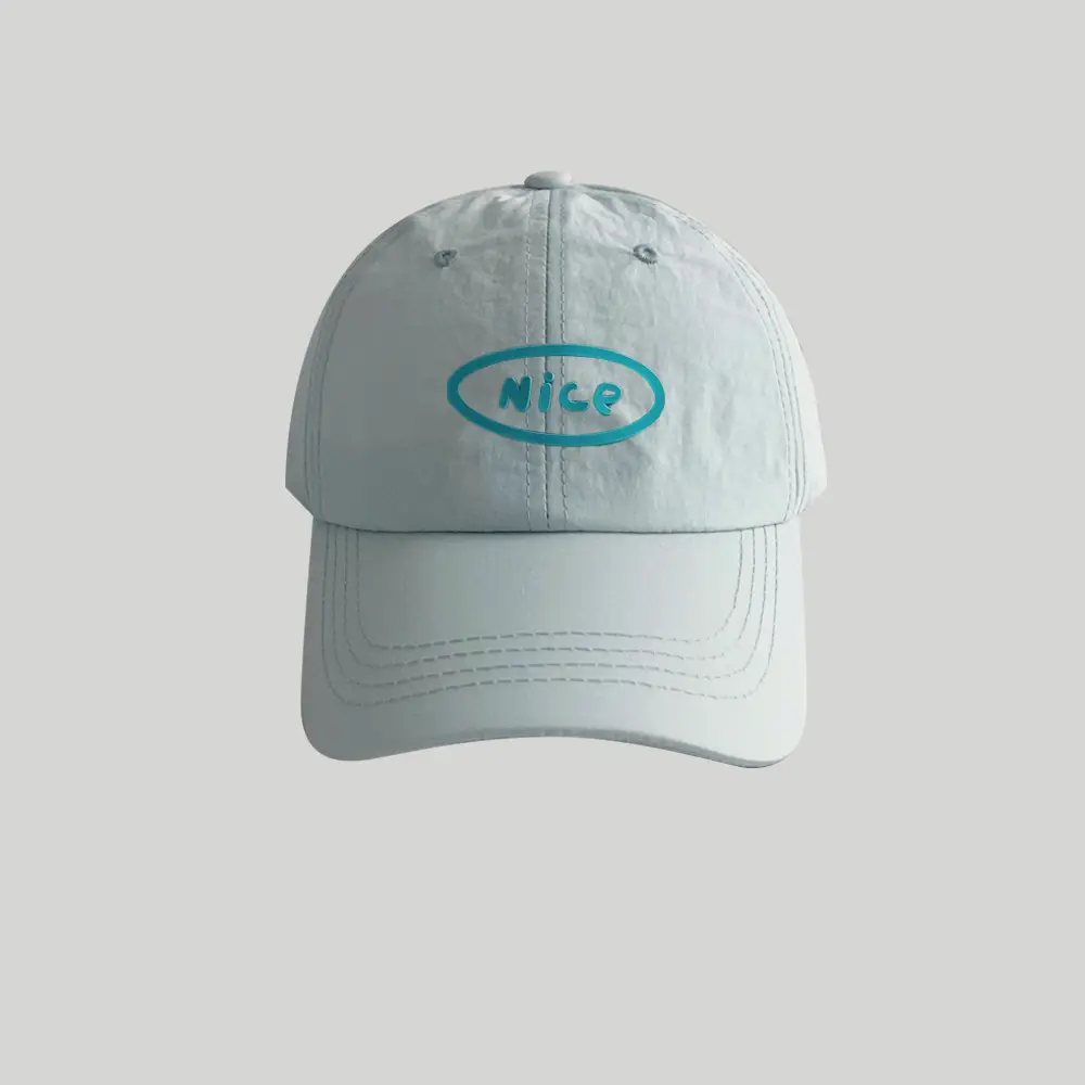 White Nice Logo Baseball Cap for Women - Image 5