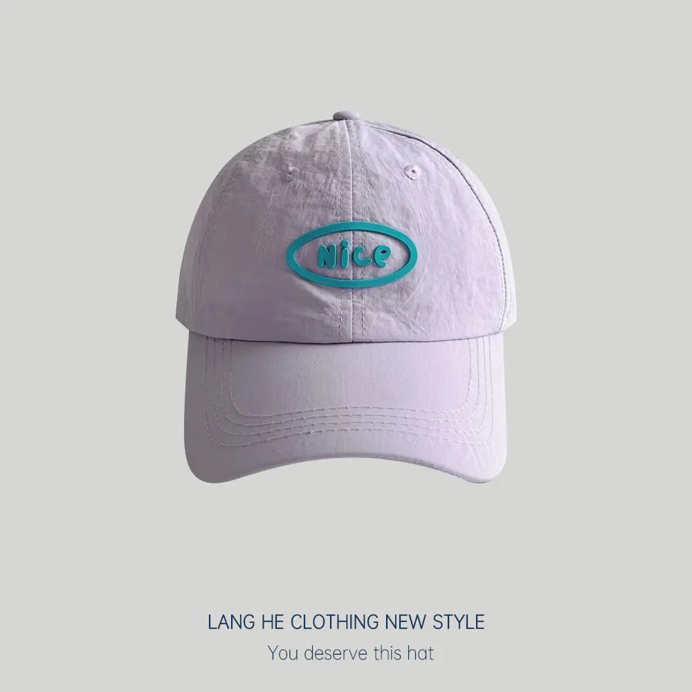 White Nice Logo Baseball Cap for Women - Image 6