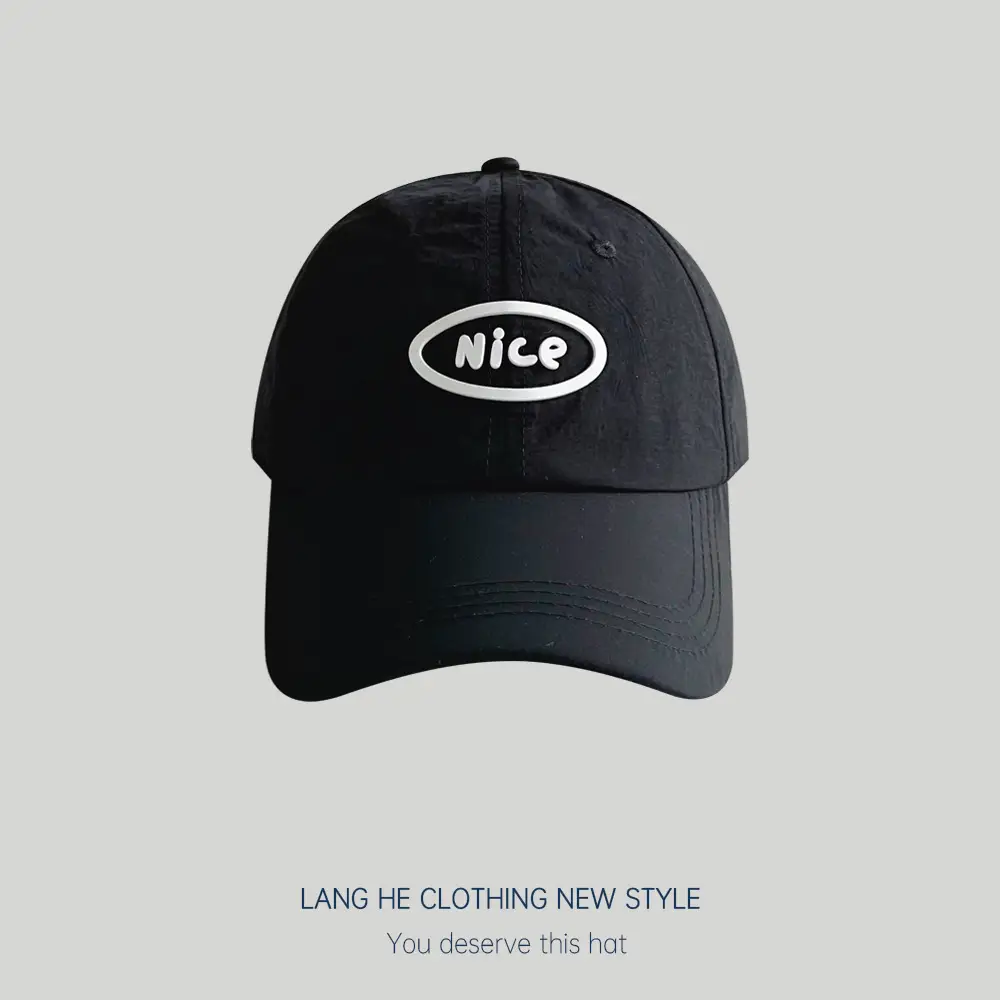 White Nice Logo Baseball Cap for Women - Image 8