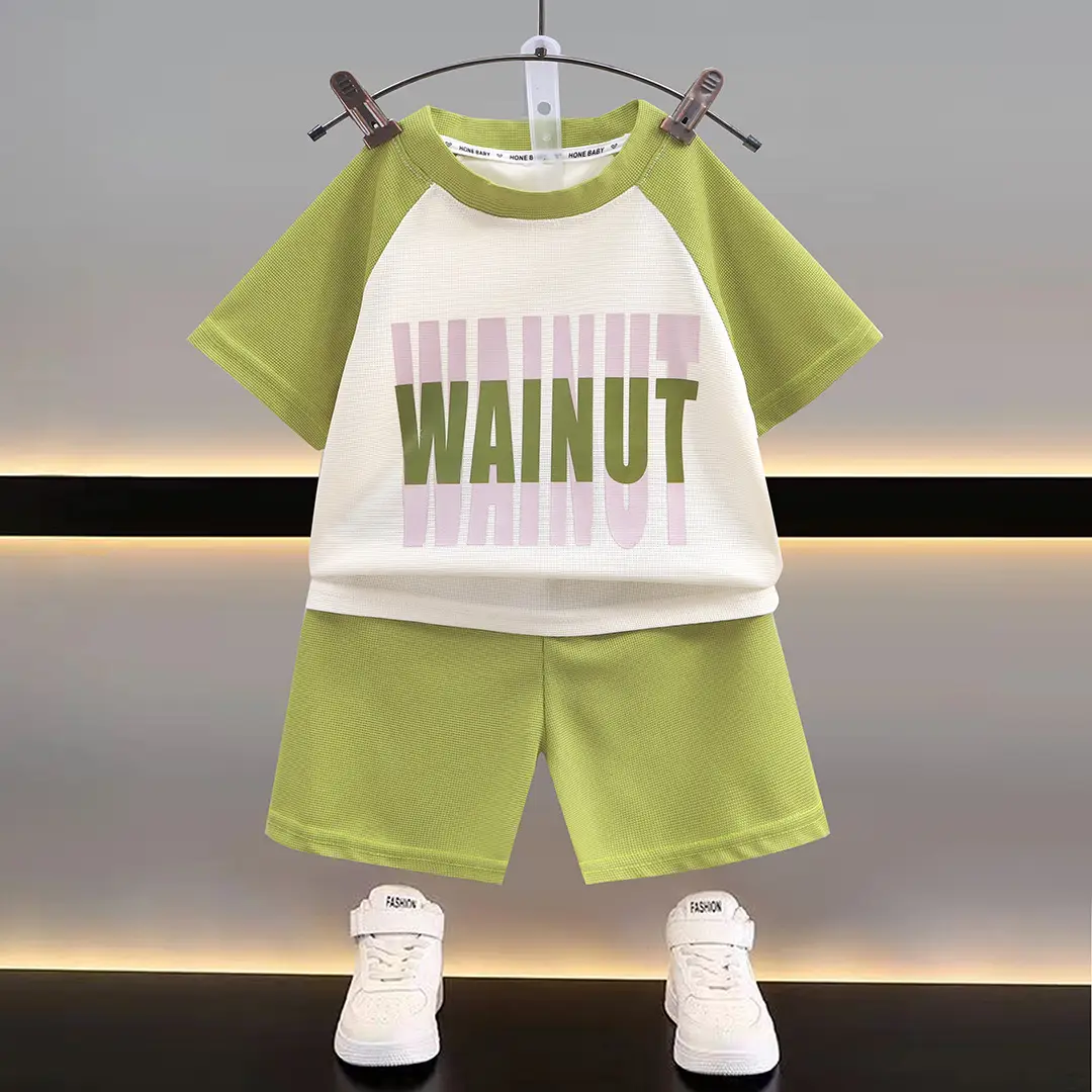 New Boys T-Shirt Shorts Set Summer Casual Korean Style