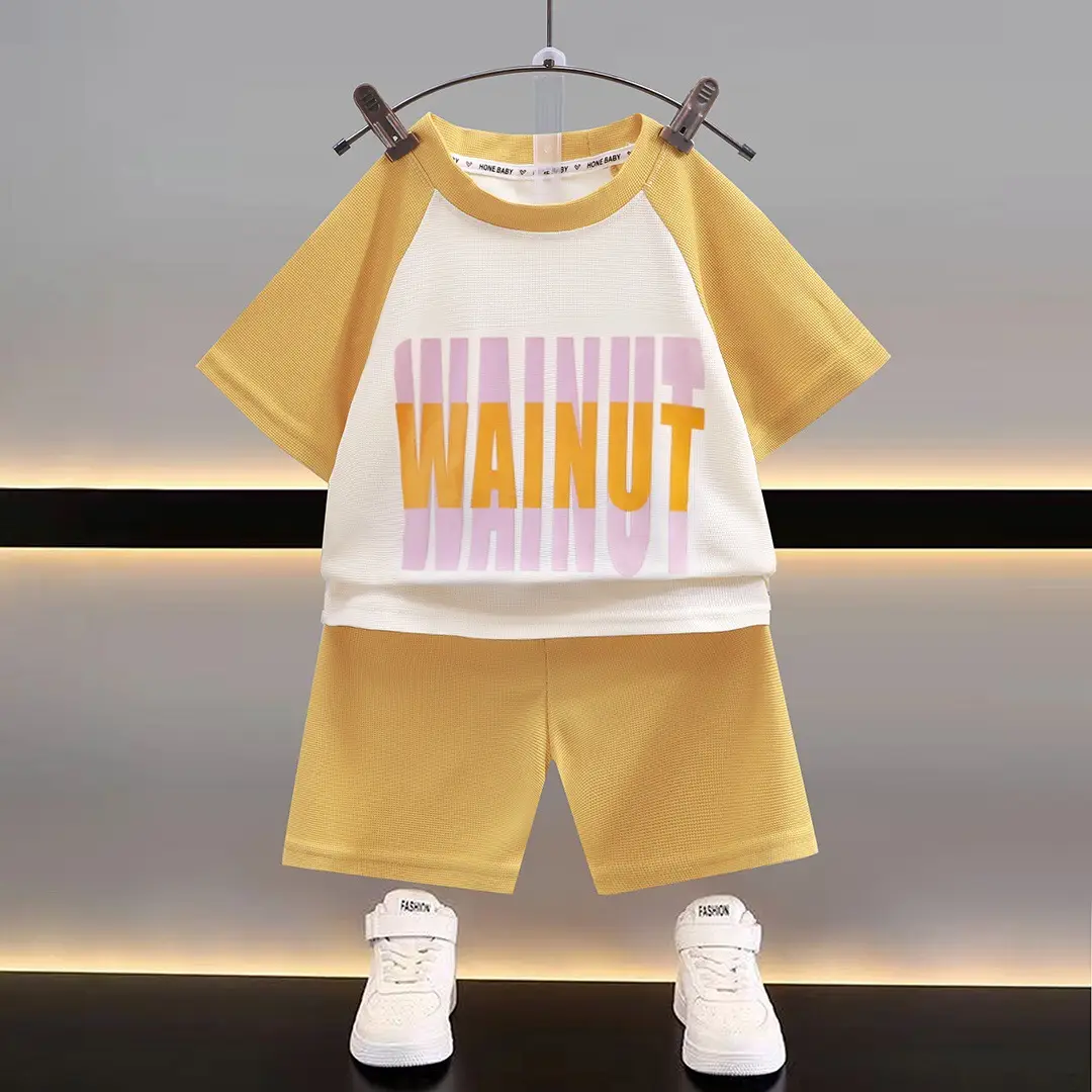 New Boys T-Shirt Shorts Set Summer Casual Korean Style