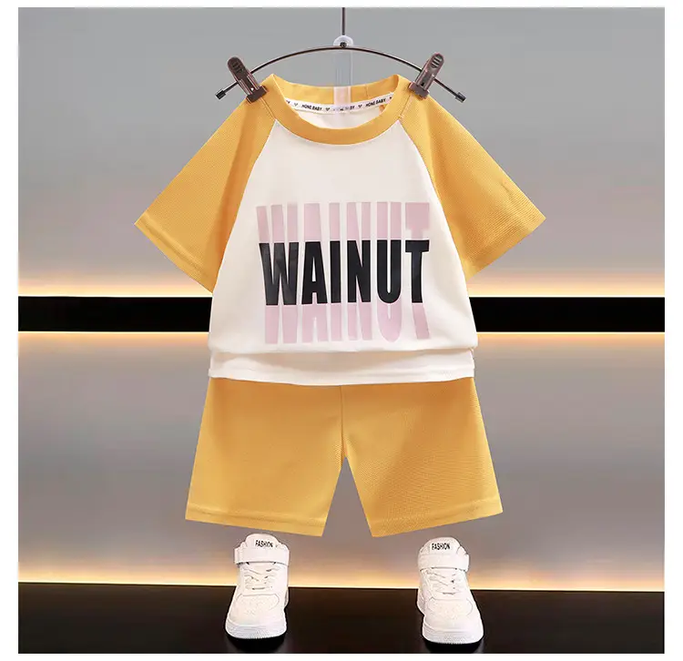 New Boys T-Shirt Shorts Set Summer Casual Korean Style — feature 10