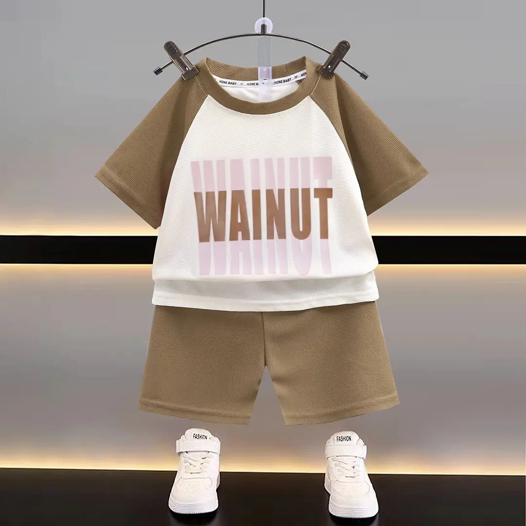 New Boys T-Shirt Shorts Set Summer Casual Korean Style