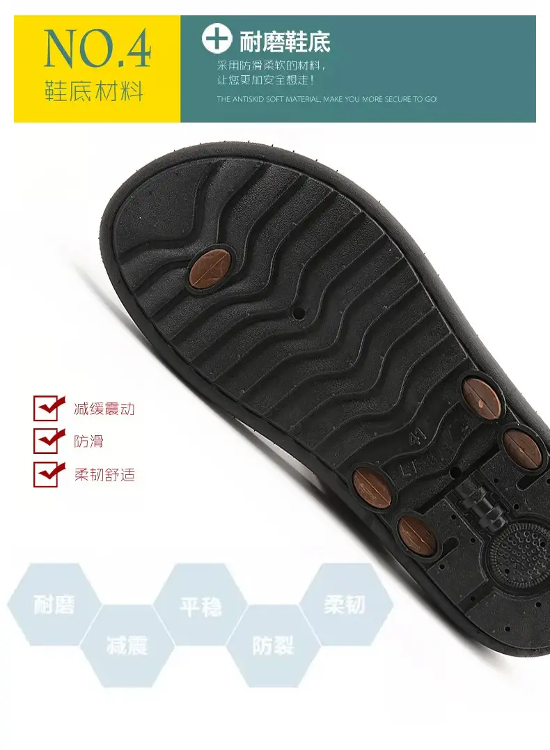 Men's Tan Leather Flip-Flops Summer 2024 — feature 6