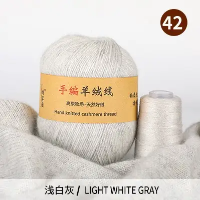 Source Factory 21S/3 Cashmere Yarn Wholesale Hand-Knitted Yarn Ball Medium-Thick Wool Yarn Scarf Yarn Multi-Strand