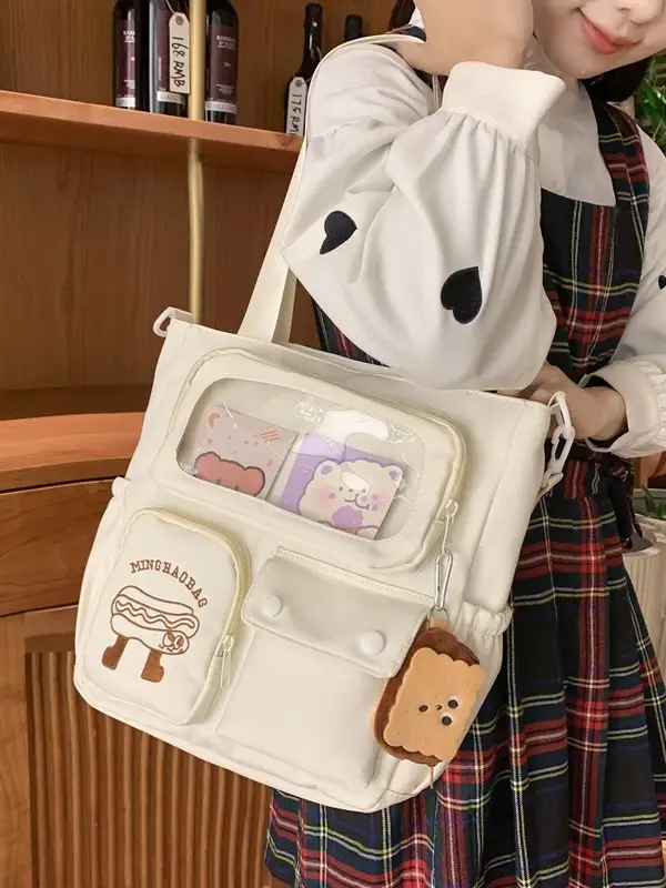 Japanese Style Cute Tutoring Bag Macaron Color Large Capacity - Image 6