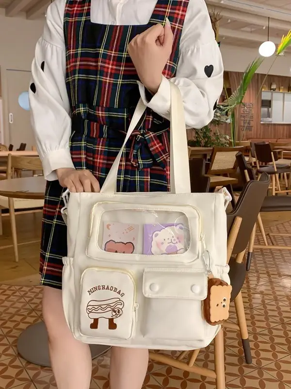 Japanese Style Cute Tutoring Bag Macaron Color Large Capacity - Image 7