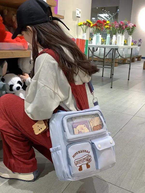Japanese Style Cute Tutoring Bag Macaron Color Large Capacity - Image 8