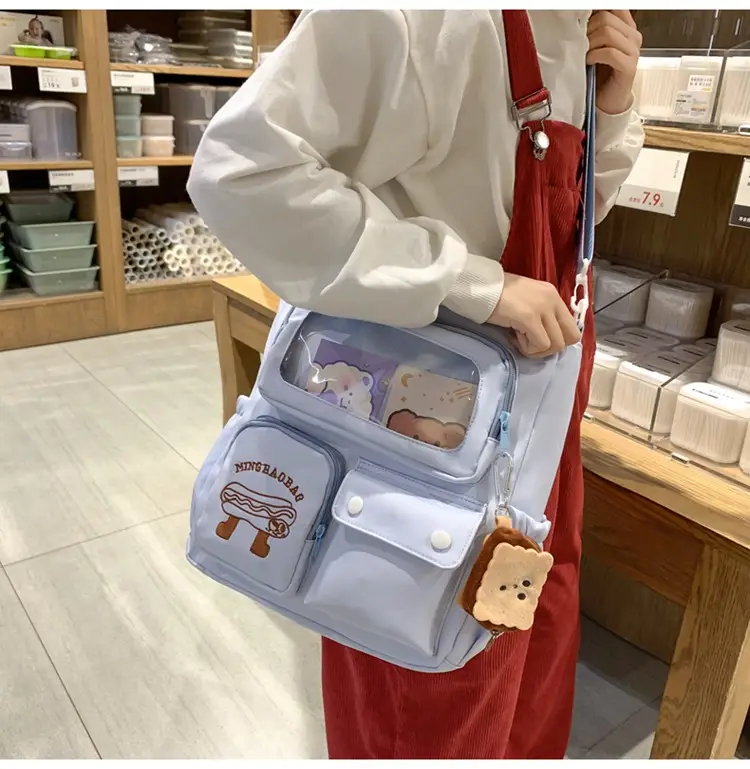 Japanese Style Cute Tutoring Bag Macaron Color Large Capacity — feature 1