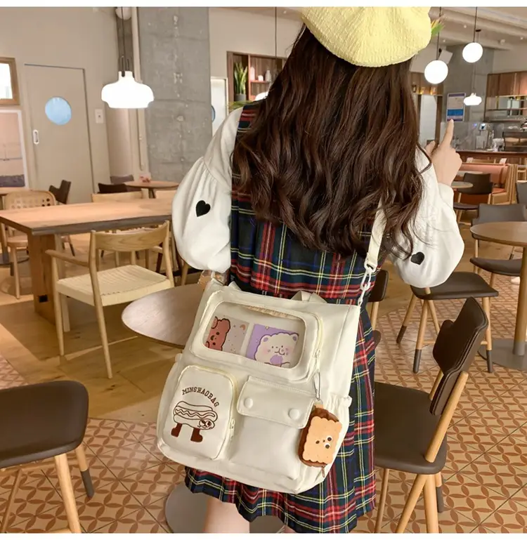 Japanese Style Cute Tutoring Bag Macaron Color Large Capacity — feature 8