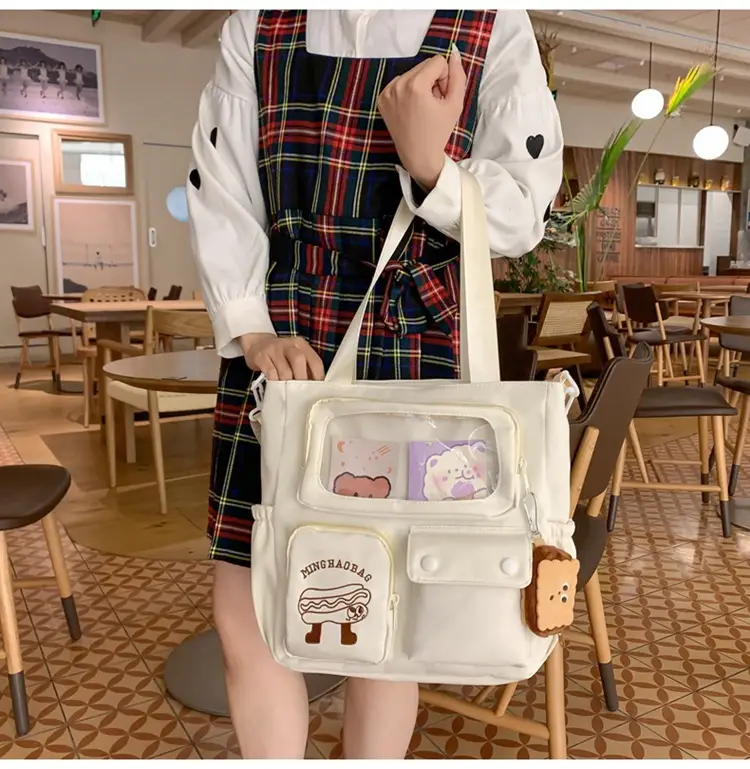Japanese Style Cute Tutoring Bag Macaron Color Large Capacity — feature 9