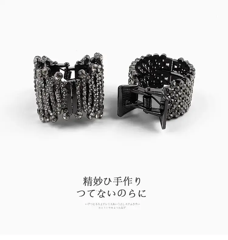 Black Pearl Semi-High Horse Hairpin Clip for Women — feature 8