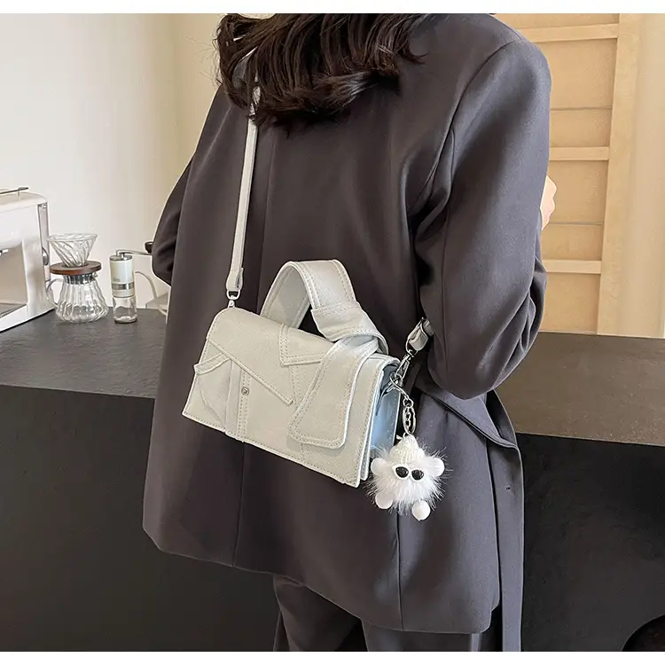 Women Denim Crossbody Bag Blue 2024 New — feature 10