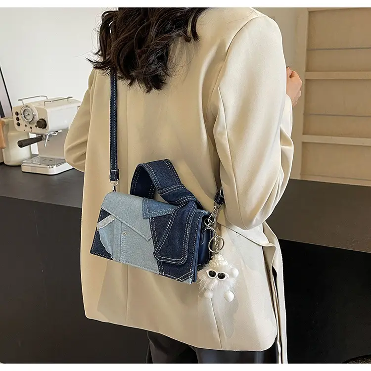 Women Denim Crossbody Bag Blue 2024 New — feature 11