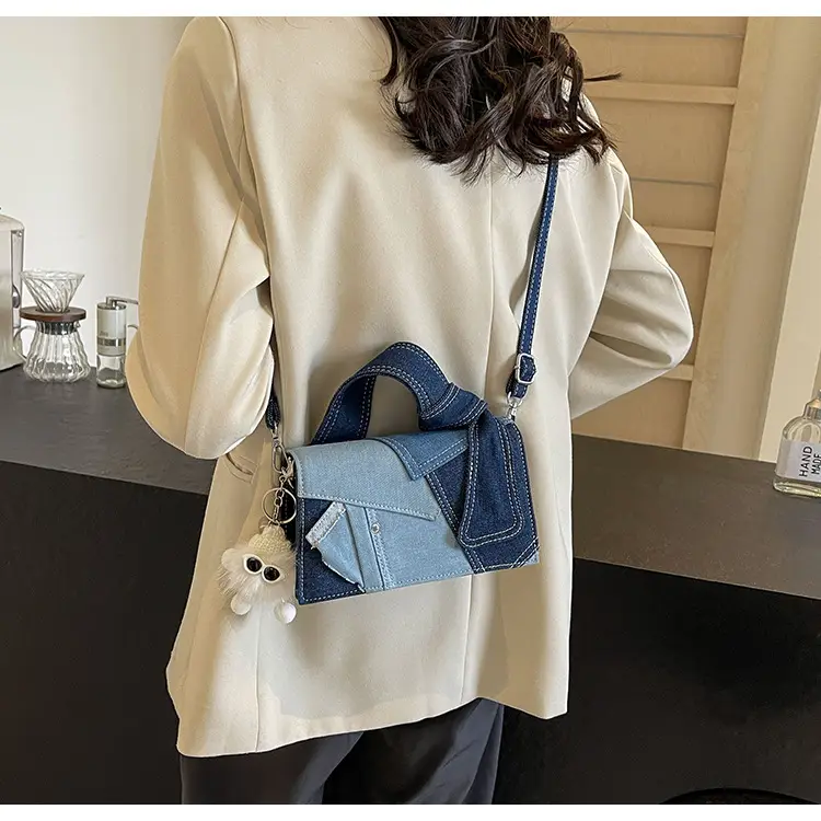 Women Denim Crossbody Bag Blue 2024 New — feature 13